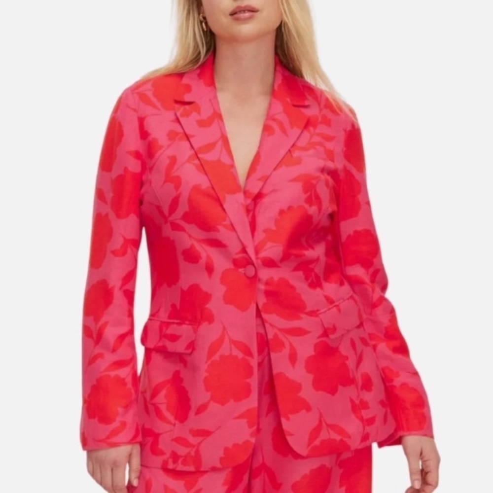 Kate Spade Target Women's Classic Rose Blazer Pink Red Size Small NEW